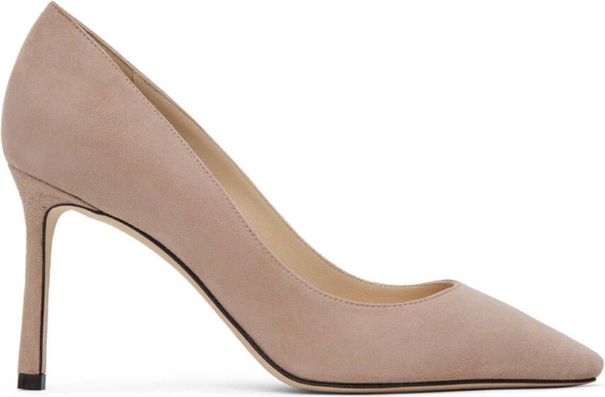 Jimmy Choo Romy 85mm suede pumps Neutrals - Picture 4