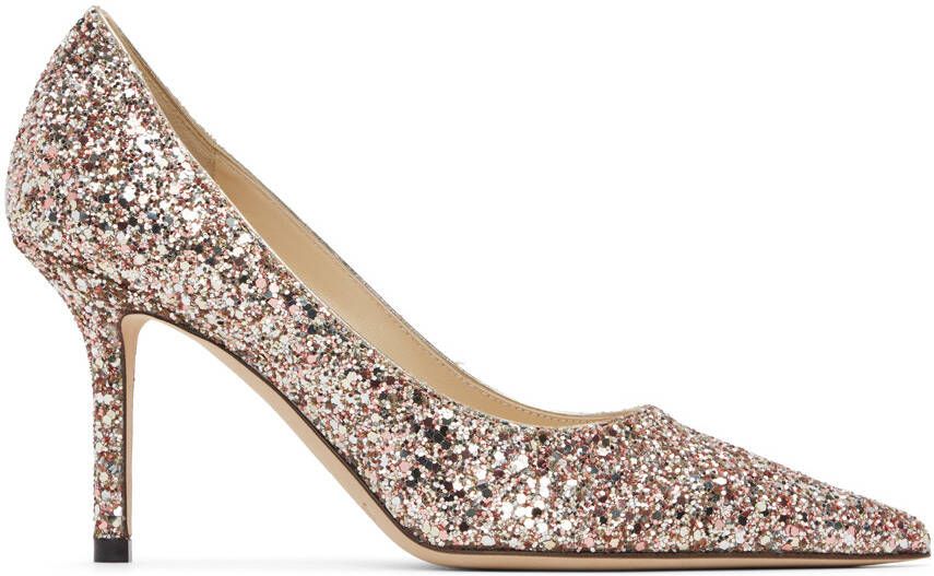 Jimmy Choo Red & Silver Love 85 Heels - Picture 5