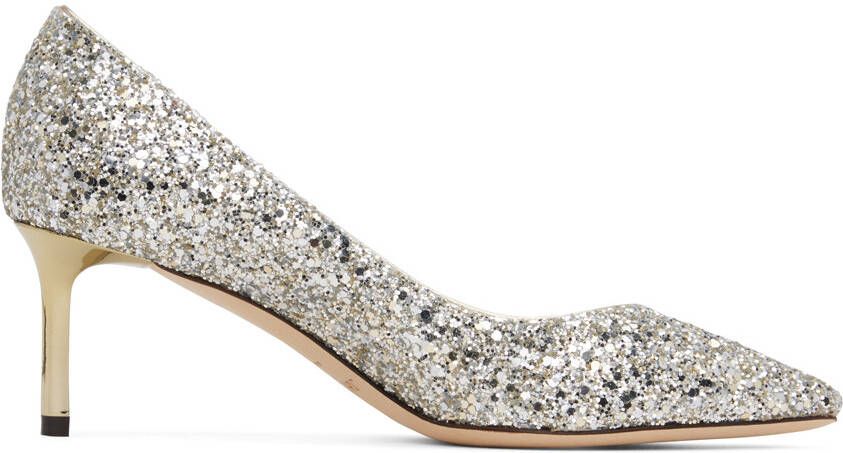 Jimmy Choo Silver Romy 60 Heels - Picture 5