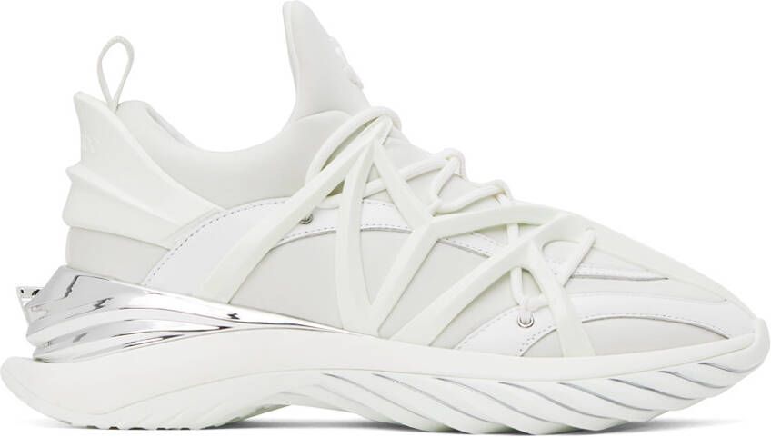 Jimmy Choo White Cosmos Sneakers
