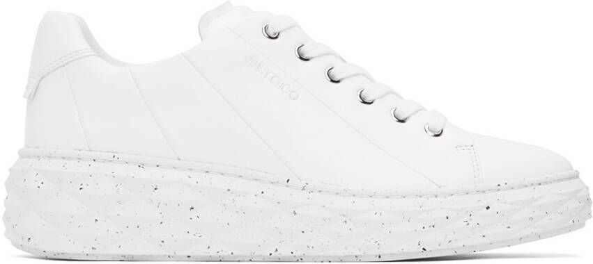 Jimmy Choo White Diamond Light Maxi Sneakers - Picture 5