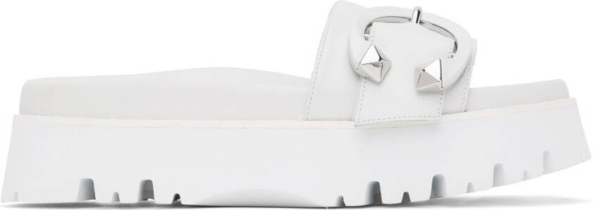 Jimmy Choo White Maiti Sandals - Picture 5