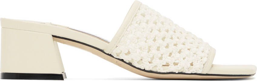 Jimmy Choo White Themis 45 Heeled Sandals - Picture 5