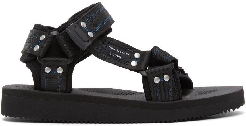 John Elliott Black Suicoke Edition Kipa-Cab Sandals - Picture 5