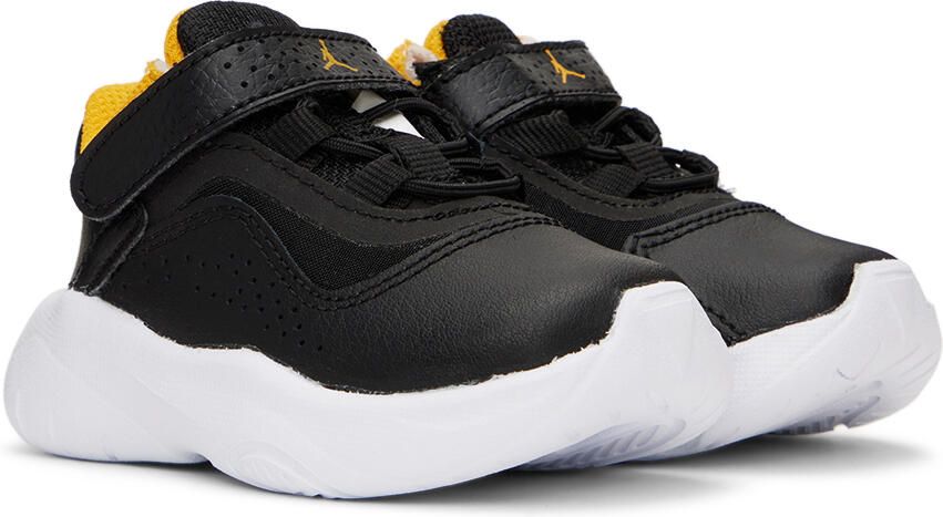 Nike Jordan Baby Black & Yellow Jordan 11 CMFT Sneakers - Picture 3