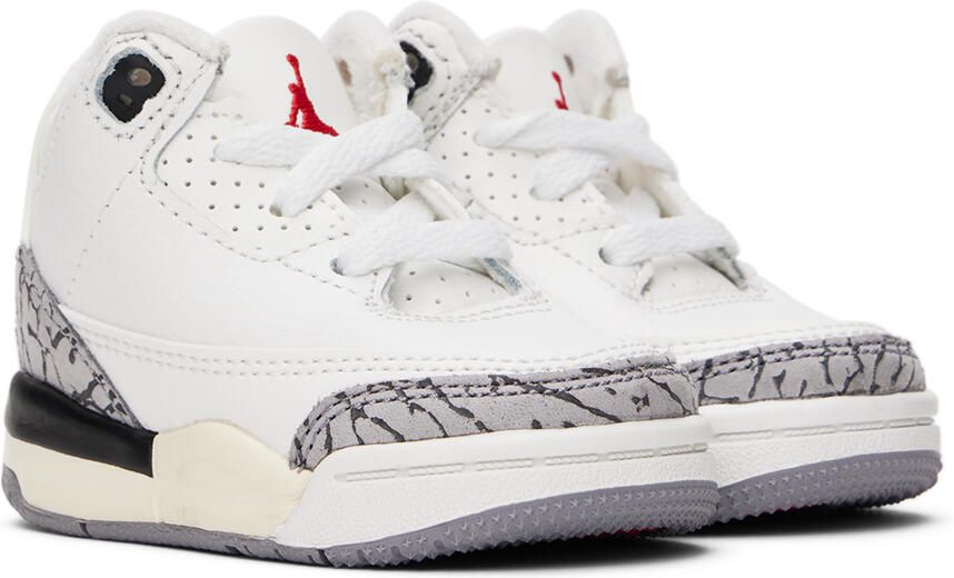 Nike Jordan Baby White Jordan 3 Retro Sneakers - Picture 3