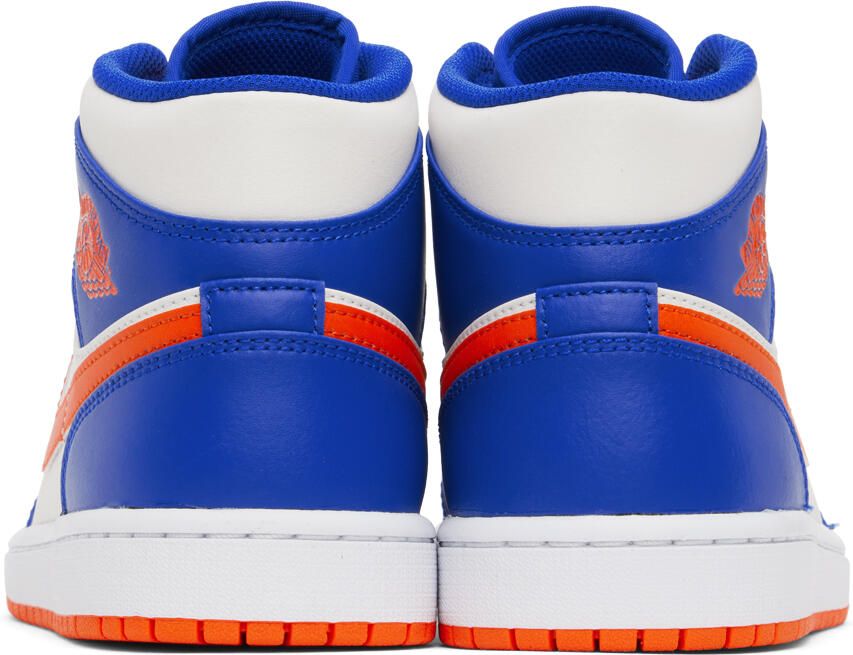 Nike Jordan Blue & White Air Jordan 1 Mid Sneakers