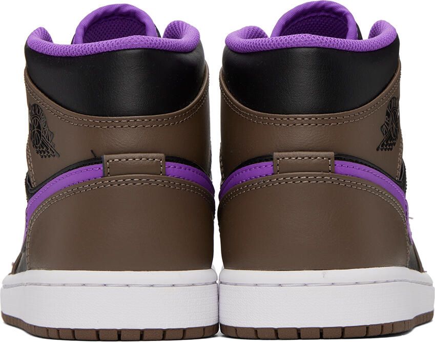 Nike Jordan Brown & Black Air Jordan 1 Mid Sneakers