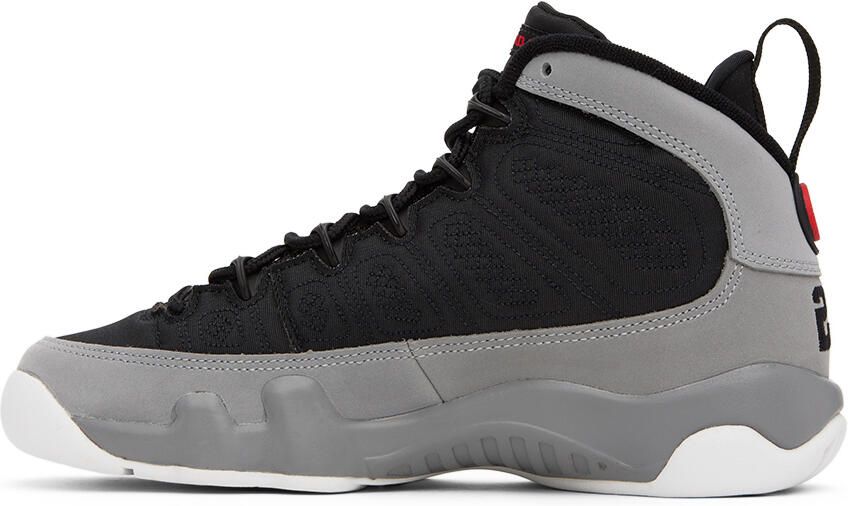 Nike Jordan Kids Black 9 Retro High-Top Big Kids Sneakers - Picture 3