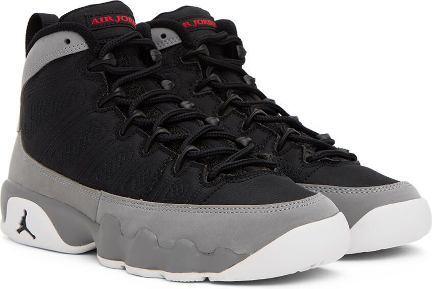 Nike Jordan Kids Black 9 Retro High-Top Big Kids Sneakers - Picture 2