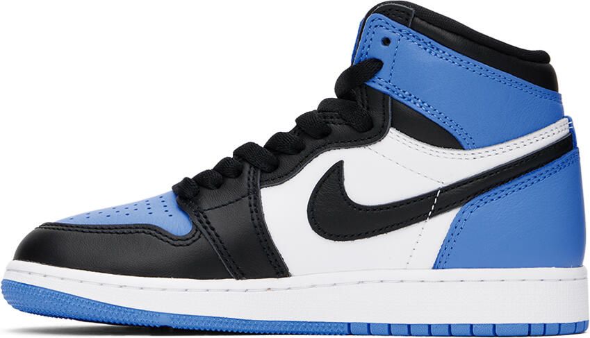 Nike Jordan Kids Blue Air Jordan 1 High OG Big Kids Sneakers - Picture 3