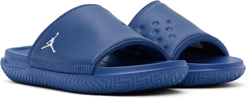Nike Jordan Kids Blue Jordan Play Big Kids Slides - Picture 2