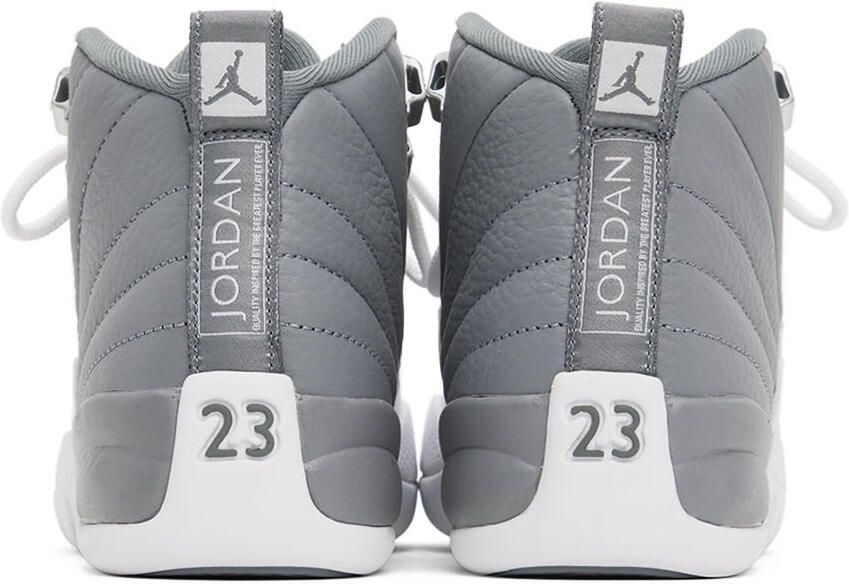 Nike Jordan Kids Gray Air Jordan 12 Retro Big Kids Sneakers