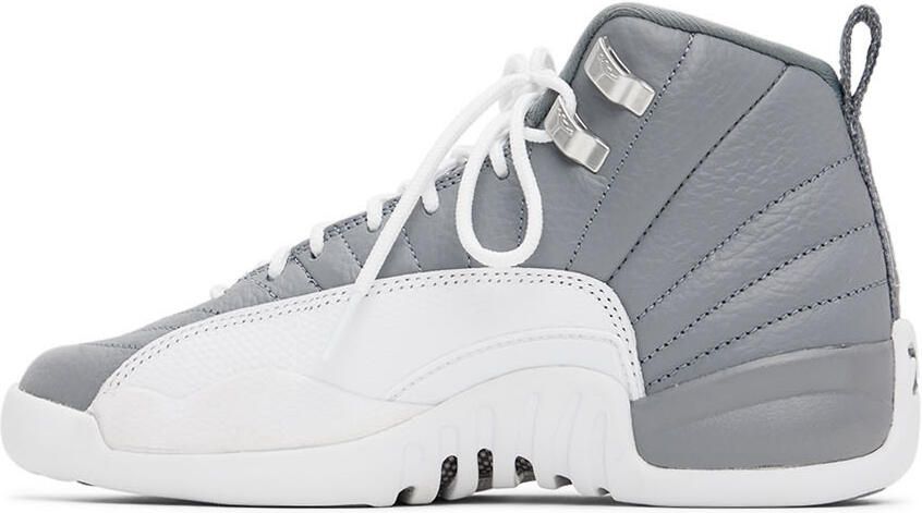 Nike Jordan Kids Gray Air Jordan 12 Retro Big Kids Sneakers - Picture 3