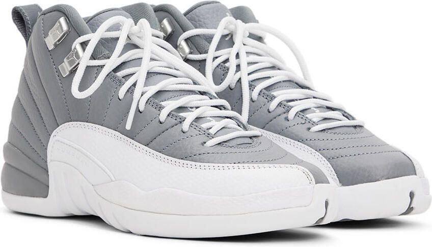 Nike Jordan Kids Gray Air Jordan 12 Retro Big Kids Sneakers - Picture 2