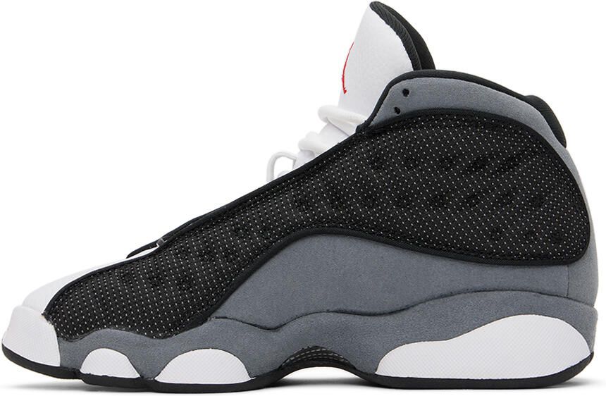 Nike Jordan Kids Gray & White Air Jordan 13 Retro Big Kids Sneakers - Picture 3