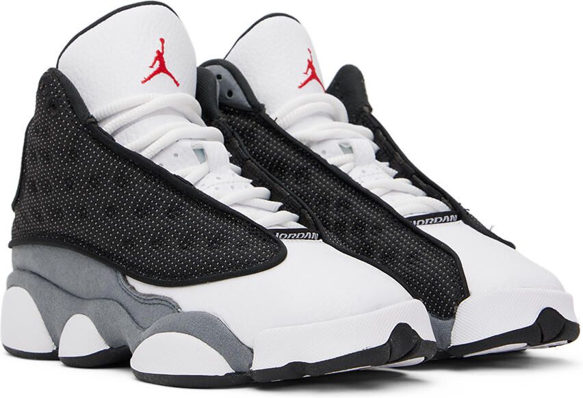 Nike Jordan Kids Gray & White Air Jordan 13 Retro Big Kids Sneakers - Picture 2