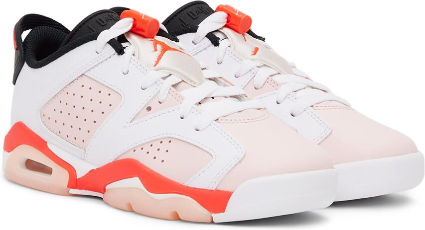 Nike Jordan Kids Pink & White Air Jordan 6 Retro Low Big Kids Sneakers - Picture 2