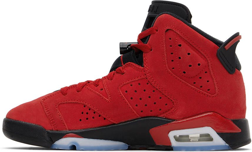 Nike Jordan Kids Red Air Jordan 6 Retro Big Kids Sneakers - Picture 2