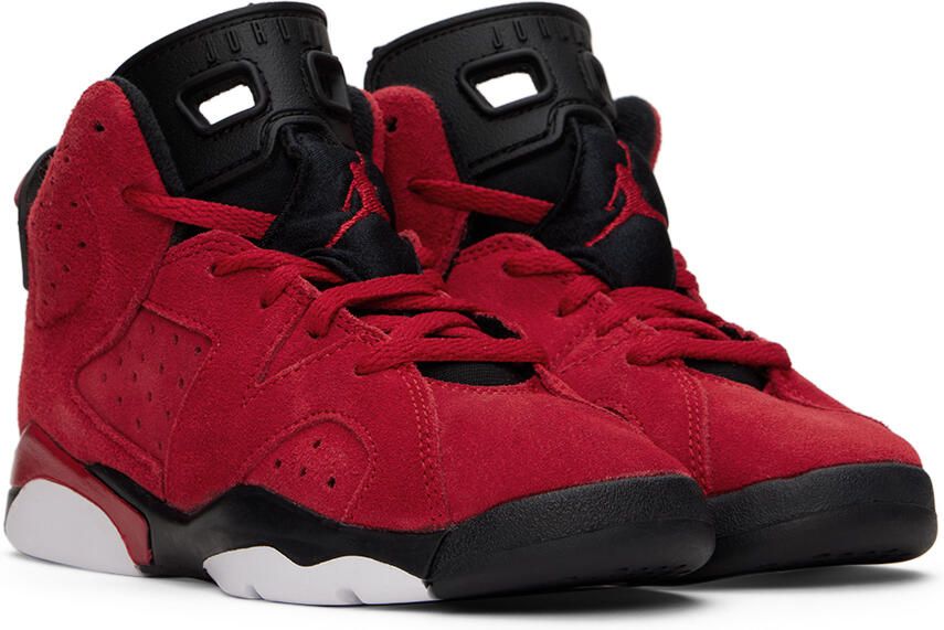 Nike Jordan Kids Red Jordan 6 Retro Little Kids Sneakers - Picture 2