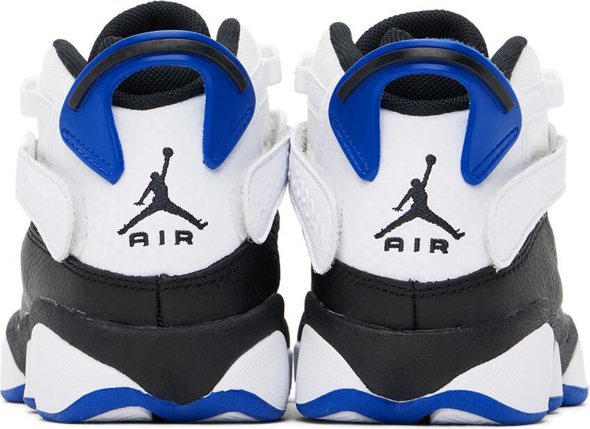 Nike Jordan Kids White & Black Jordan 6 Rings Big Kids Sneakers