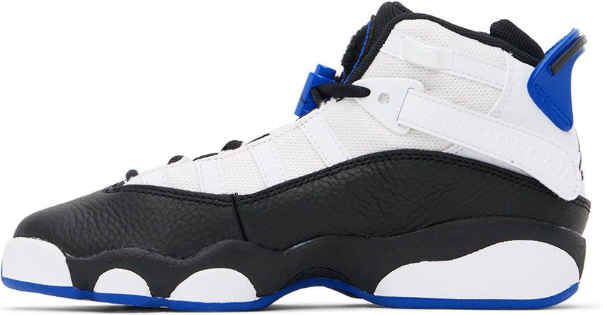 Nike Jordan Kids White & Black Jordan 6 Rings Big Kids Sneakers - Picture 3