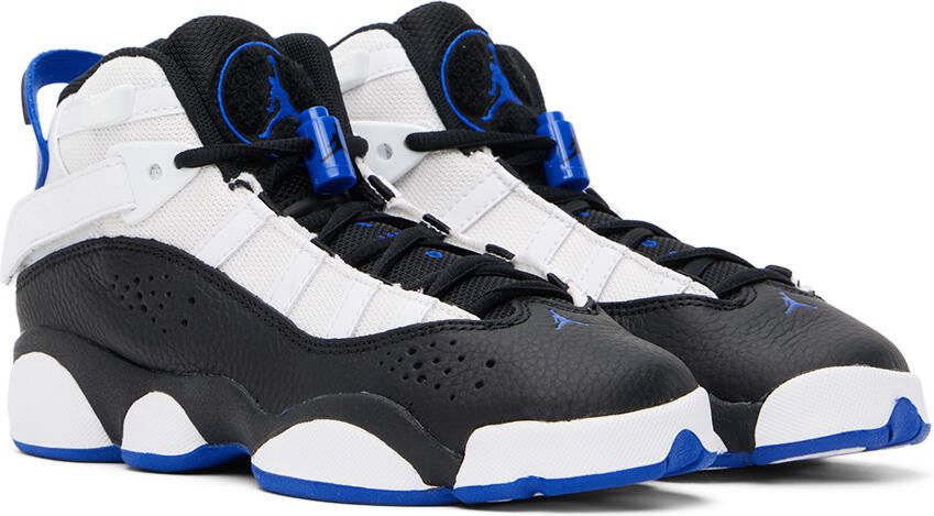 Nike Jordan Kids White & Black Jordan 6 Rings Big Kids Sneakers - Picture 2
