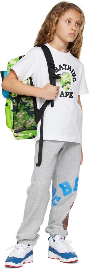 Nike Jordan Kids White & Blue Jordan 6 Rings Little Kids Sneakers - Picture 4