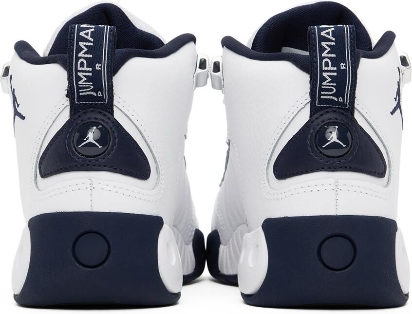 Nike Jordan Kids White & Navy Jumpman Pro Big Kids Sneakers