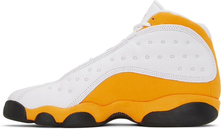 Nike Jordan Kids White & Orange Air Jordan 13 Retro Big Kids Sneakers - Picture 3