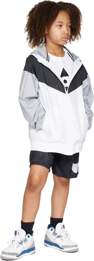 Nike Jordan Kids White Jordan 3 Retro Big Kids Sneakers - Picture 4