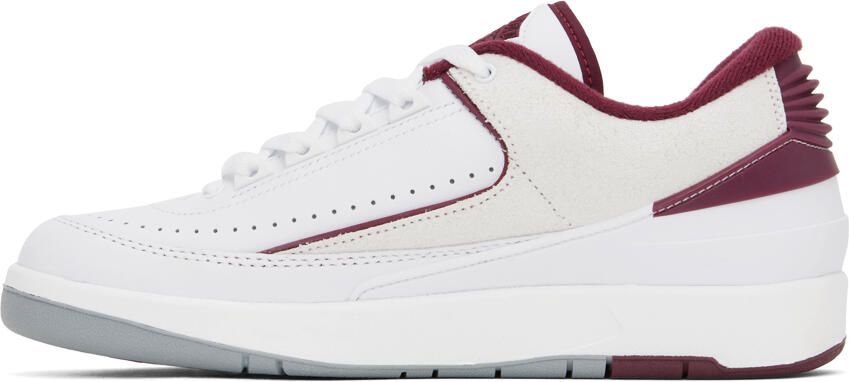 Nike Jordan White Air Jordan 2 Retro Low 'Cherrywood' Sneakers - Picture 3