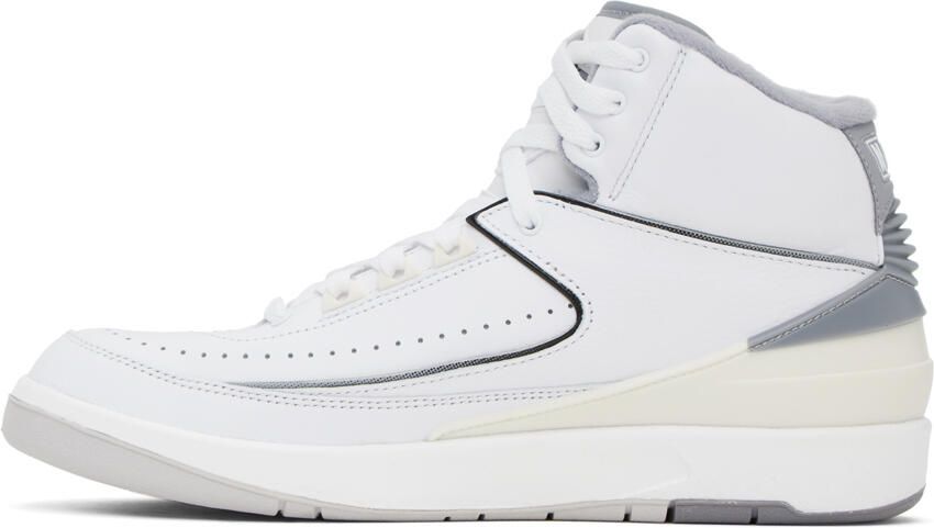 Nike Jordan White & Gray Air Jordan 2 Sneakers - Picture 3