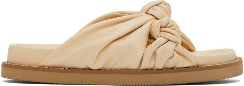 Joseph Off-White Big Knot Sandals