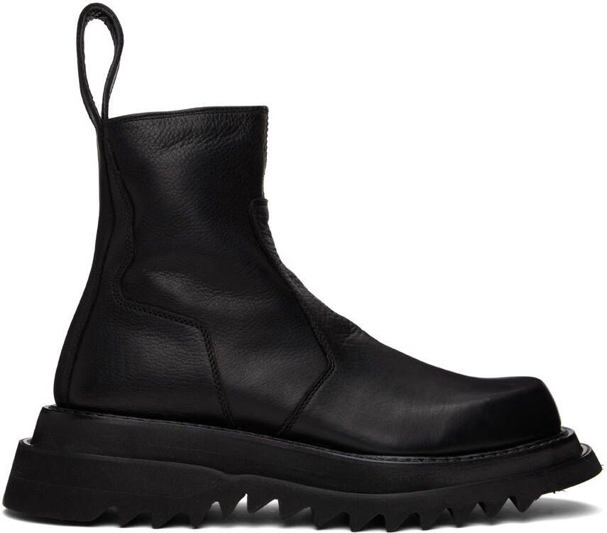 Julius Black Side Zip Boots - Picture 5