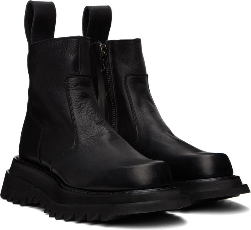 Julius Black Side Zip Boots - Picture 2