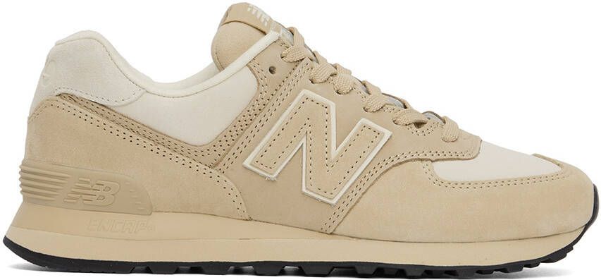 Junya Watanabe Beige & Off-White New Balance Edition 574 Classic Sneakers - Picture 5