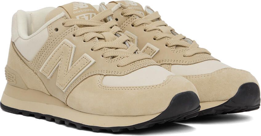 Junya Watanabe Beige & Off-White New Balance Edition 574 Classic Sneakers - Picture 2