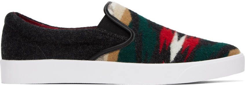 Junya Watanabe Multicolor Pendleton Edition Slip-On Sneakers