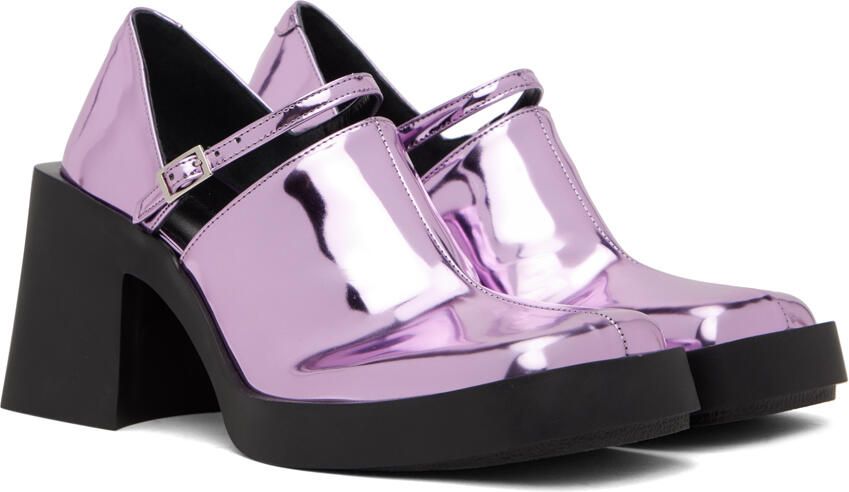 Justine Clenquet Pink Kim Mary Jane Heels - Picture 2