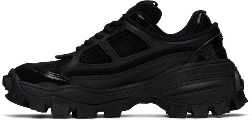 Juun.J Black Double Layered Sneakers - Picture 2