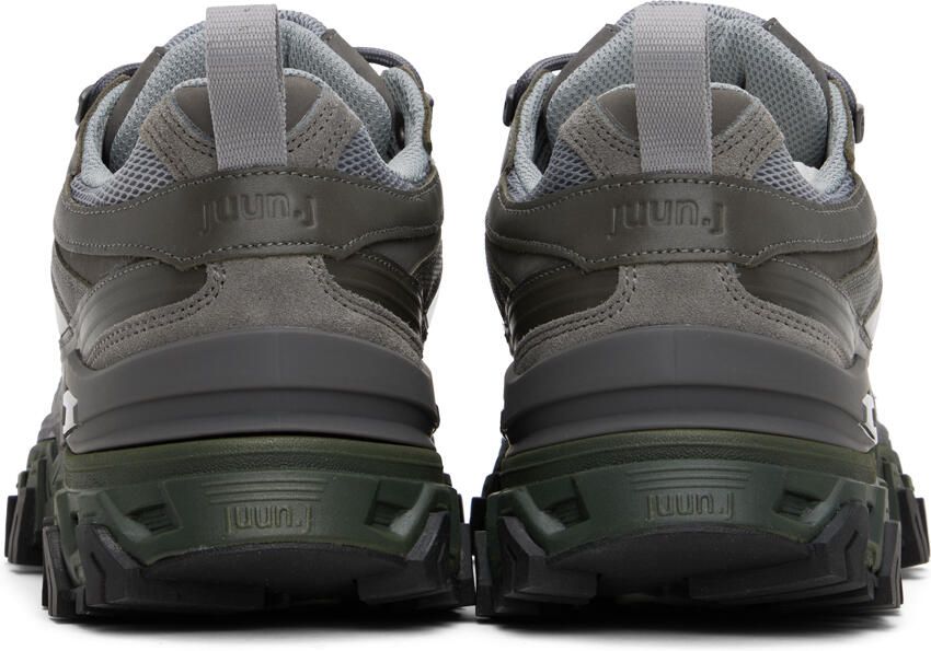 Juun.J Gray 4 Layered Sneakers