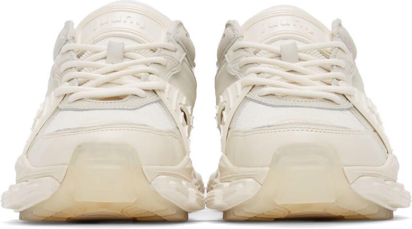 Juun.J Off-White Leather Sneakers - Picture 3