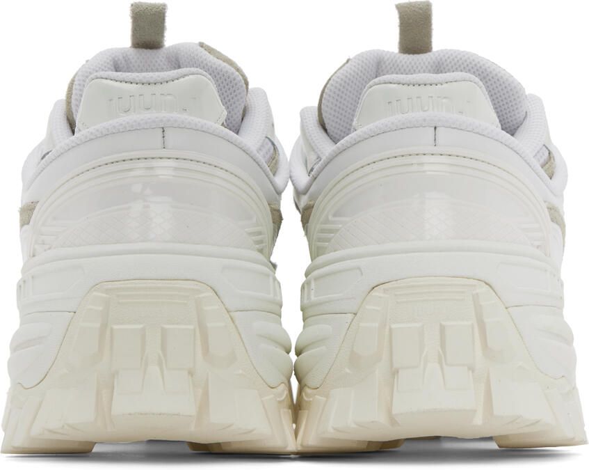 Juun.J White Double Layered Sneakers