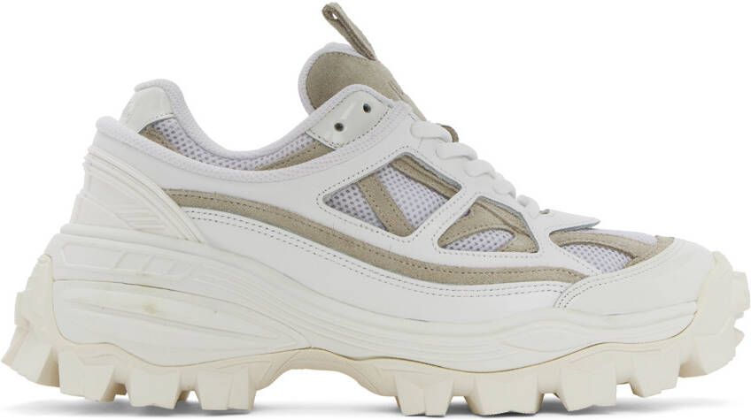 Juun.J White Double Layered Sneakers - Picture 4