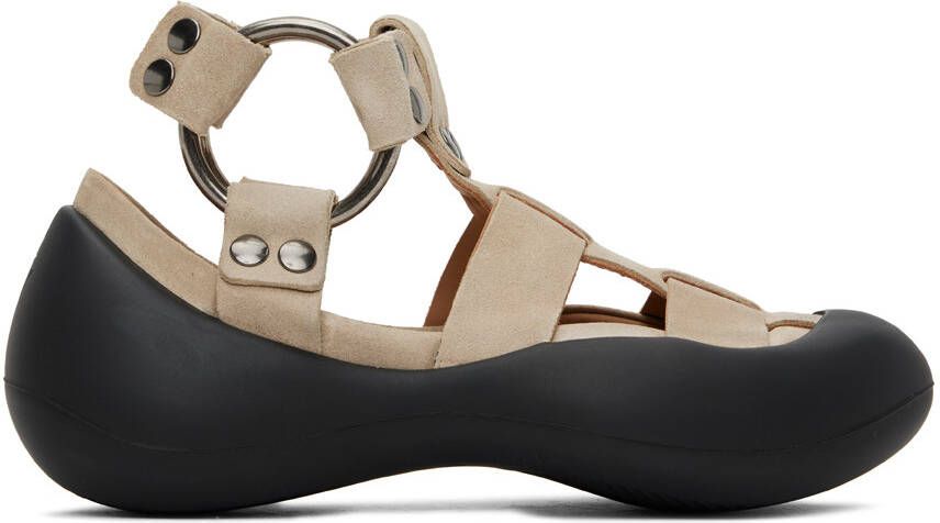 JW Anderson Beige Bumper Hike Sandal Sneakers - Picture 5