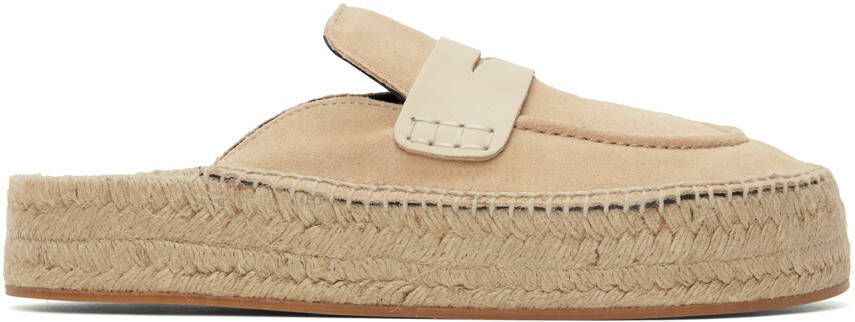 JW Anderson Beige Suede Espadrilles - Picture 5