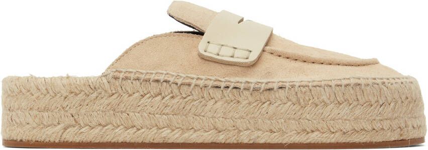 JW Anderson Beige Suede Espadrilles - Picture 5
