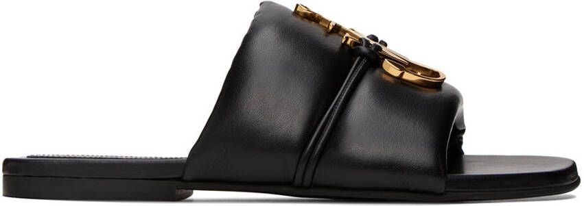 JW Anderson Black Anchor Slides - Picture 5