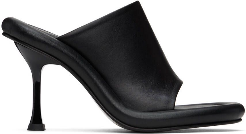JW Anderson Black Bumper Tube Sandals